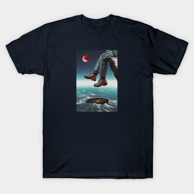 Sitting above the earth T-Shirt by DoyDrCreative